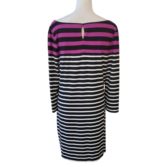 WHBM Striped Soft Knit Shift Dress Size XL - Picture 3 of 4